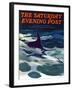 "Swordfish," Saturday Evening Post Cover, February 28, 1942-William Goadby Lawrence-Framed Giclee Print