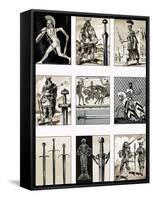 Swords - Fighting Blades of Europe-Dan Escott-Framed Stretched Canvas