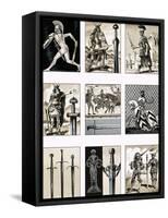 Swords - Fighting Blades of Europe-Dan Escott-Framed Stretched Canvas