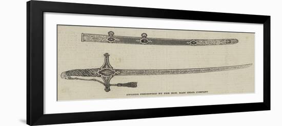 Swords Presented by the Honourable East India Company-null-Framed Giclee Print