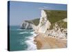 Swyre Head and Bat's Head, Dorset, England, United Kingdom, Europe-Rainford Roy-Stretched Canvas