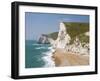 Swyre Head and Bat's Head, Dorset, England, United Kingdom, Europe-Rainford Roy-Framed Photographic Print