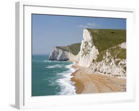 Swyre Head and Bat's Head, Dorset, England, United Kingdom, Europe-Rainford Roy-Framed Photographic Print