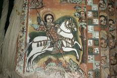 St. George and Dragon, Uran Kidane Meherate Church, Zege Peninsula, Lake Tana, Ethiopia, Africa-Sybil Sassoon-Photographic Print