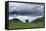 Sycamore Gap on Hadrian's Wall, Storm Sky, from A6318 Between Housesteads Fort and Greenhead,…-null-Framed Stretched Canvas