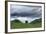 Sycamore Gap on Hadrian's Wall, Storm Sky, from A6318 Between Housesteads Fort and Greenhead,…-null-Framed Photographic Print