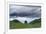 Sycamore Gap on Hadrian's Wall, Storm Sky, from A6318 Between Housesteads Fort and Greenhead,…-null-Framed Photographic Print