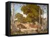 Sycamores and Oaks-William Wendt-Framed Stretched Canvas