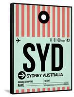 SYD Sydney Luggage Tag 1-NaxArt-Framed Stretched Canvas