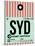 SYD Sydney Luggage Tag 1-NaxArt-Stretched Canvas