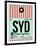 SYD Sydney Luggage Tag 1-NaxArt-Framed Art Print