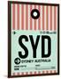 SYD Sydney Luggage Tag 1-NaxArt-Framed Art Print