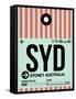 SYD Sydney Luggage Tag 1-NaxArt-Framed Stretched Canvas