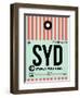 SYD Sydney Luggage Tag 1-NaxArt-Framed Art Print