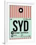 SYD Sydney Luggage Tag 1-NaxArt-Framed Art Print