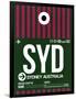 SYD Sydney Luggage Tag 2-NaxArt-Framed Premium Giclee Print