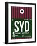 SYD Sydney Luggage Tag 2-NaxArt-Framed Art Print