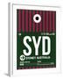 SYD Sydney Luggage Tag 2-NaxArt-Framed Art Print