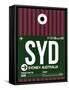 SYD Sydney Luggage Tag 2-NaxArt-Framed Stretched Canvas