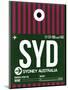 SYD Sydney Luggage Tag 2-NaxArt-Mounted Art Print