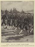 General Yamaguchi Reviewing Japanese Infantry-Sydney Adamson-Mounted Giclee Print