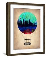 Sydney Air Balloon-NaxArt-Framed Art Print