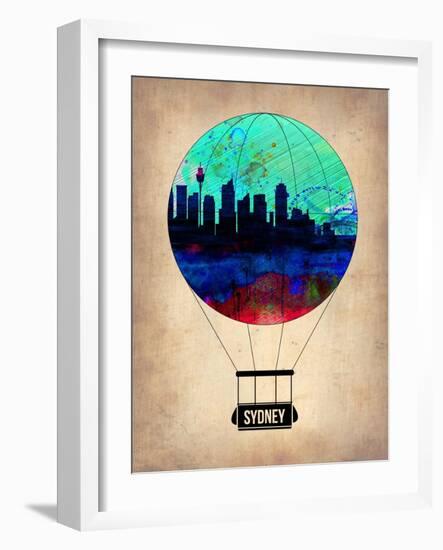 Sydney Air Balloon-NaxArt-Framed Art Print