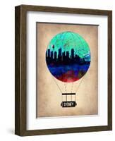 Sydney Air Balloon-NaxArt-Framed Art Print