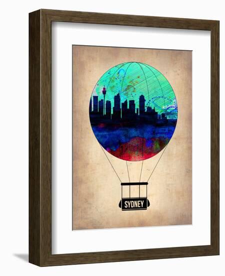 Sydney Air Balloon-NaxArt-Framed Art Print