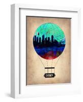 Sydney Air Balloon-NaxArt-Framed Art Print