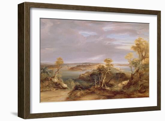 Sydney and Botany Bay from the North Shore, 1840-Conrad Martens-Framed Giclee Print