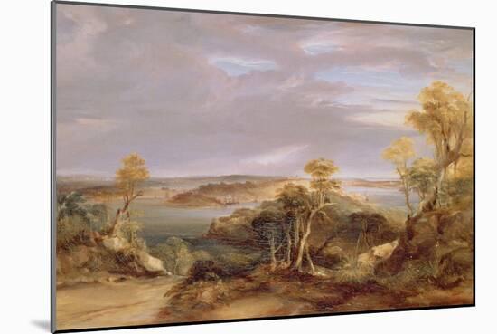 Sydney and Botany Bay from the North Shore, 1840-Conrad Martens-Mounted Giclee Print