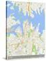 Sydney, Australia Map-null-Stretched Canvas