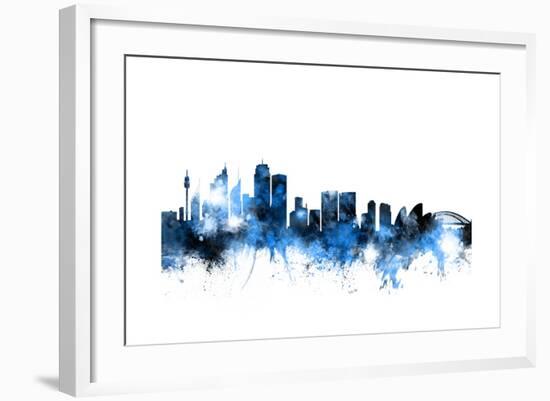 Sydney Australia Skyline-Michael Tompsett-Framed Art Print