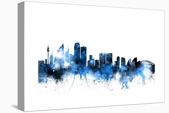 Sydney Australia Skyline-Michael Tompsett-Stretched Canvas