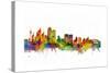 Sydney Australia Skyline-Michael Tompsett-Stretched Canvas