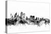 Sydney Australia Skyline-Michael Tompsett-Stretched Canvas