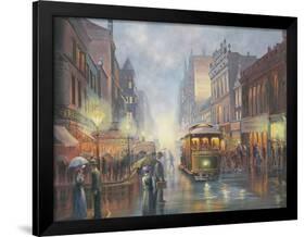 Sydney by Gaslight-John Bradley-Framed Premium Giclee Print