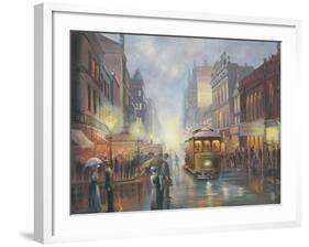 Sydney by Gaslight-John Bradley-Framed Giclee Print