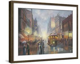 Sydney by Gaslight-John Bradley-Framed Giclee Print