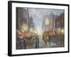 Sydney by Gaslight-John Bradley-Framed Giclee Print