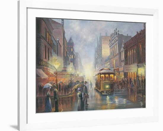 Sydney by Gaslight-John Bradley-Framed Giclee Print