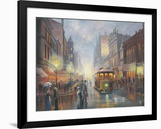 Sydney by Gaslight-John Bradley-Framed Giclee Print