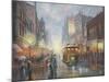 Sydney by Gaslight-John Bradley-Mounted Giclee Print