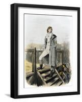 Sydney Carton at the Guillotine in Dickens's "A Tale of Two Cities"-null-Framed Giclee Print