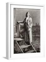 Sydney Carton on the Scaffold-Peter Higginbotham-Framed Art Print