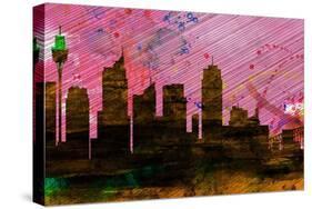 Sydney City Skyline-NaxArt-Stretched Canvas
