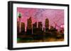 Sydney City Skyline-NaxArt-Framed Art Print