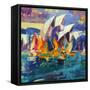 Sydney Flying Colours, 2012-Peter Graham-Framed Stretched Canvas