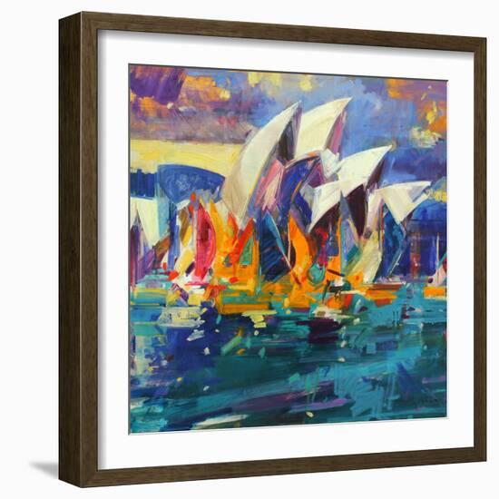 Sydney Flying Colours, 2012-Peter Graham-Framed Giclee Print